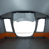 Camping Tent Tunnel 5-Person Grey and Orange Waterproof 4009427
