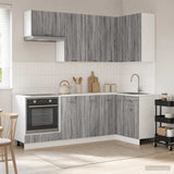 Kitchen Unit LYON 8 pcs Grey Sonoma Engineered Wood 3438436