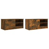 TV Cabinets 2 pcs Smoked Oak 80x35x36.5 cm Engineered Wood 817118