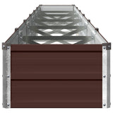 Raised Garden Bed Brown 480 x 40 x 24 cm cold-rolled steel 8006366