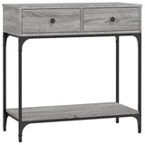 Console Table Grey Sonoma 75x34.5x75 cm Engineered Wood 833401