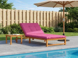 Sunlounger Cushion GEMERT 100% Polyester Pink 190 x 70 x 9 cm 947422