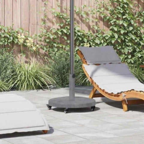 Outdoor Umbrella Base Dark grey wood look 48 x 48 x 32 cm 42010013
