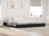 Ottoman Bed Frame Black King Size Velvet 3403078