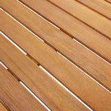 Garden Table 140x80x74 cm Solid Acacia Wood 42618