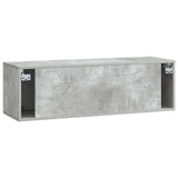 Wall-Mounted TV Cabinet Concrete Grey 98 x 31 x 30 cm 898048