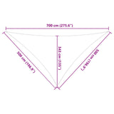 Sun Shade Sail 7 x 5 x 5 m 100% Polyester Oxford Triangular 42031139