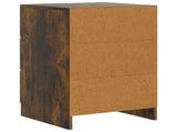 Bedside Cabinet Smoked Oak 43 x 41 x 63.5 cm Engineered Wood 895710