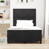 ZNTS Black Velvet Bed Frame 120x200 cm 3345001