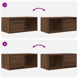 TV Cabinets 2 pcs Brown Oak 60x31x25.5 cm Engineered Wood 861449