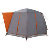 Cabin Tent 6-Person Grey and Orange 425 x 396 x 222 cm 42004025