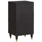 Sideboard with Drawer Black 40 x 33 x 75 cm Solid Mango Wood 4018831