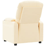 Recliner Chair Cream Fabric 348079