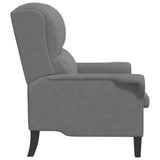 Armchair Dark grey 76 x 94 x 102 cm Microfibre 42009872