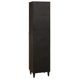 Bathroom Cabinet with Drawer Black and Gold 38 x 33 x 160 cm 4017850