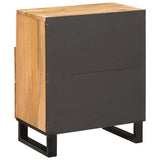 Bedside Cabinet Natural 50 x 33 x 60 cm Solid Mango Wood 4018052
