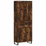 Highboard Smoked Oak 69,5x34x180 cm Engineered Wood 3199902