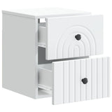 Wall-Mounted Bedside Cabinet White 33 x 34.5 x 40 cm 898125
