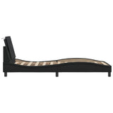 Bed Frame without Mattress "Zadar" Black 90x200 cm Faux Leather 3208156