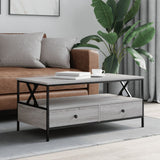 Coffee Table Grey Sonoma 100x51x45 cm Engineered Wood 835302