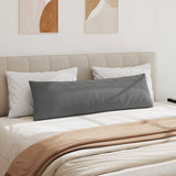 Sofa Pillows 2 pcs Dark Grey 145 x 40 cm Fabric 42013856