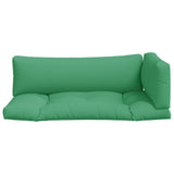 Pallet Cushions 3 pcs Green Fabric 360949