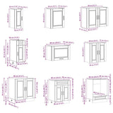 14 Piece Kitchen Cabinet Set Porto Grey Sonoma Engineered Wood 3314997