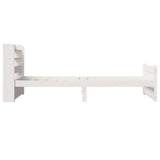 Bed Frame with Headboard without Mattress White 75x190 cm Small Single 3306747