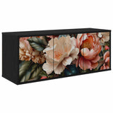 Wall-mounted TV Cabinet BORNE 102 x 33 x 40 cm Black Oak 8007164