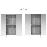 Bathroom Mirror Cabinet Grey Sonoma 70 x 14.5 x 70 cm 889092