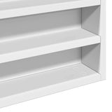 Vitrine Cabinet White 100x8.5x75 cm Engineered Wood 847933