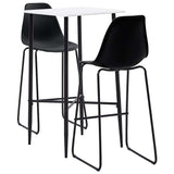 3 Piece Bar Set Plastic Black 3051301