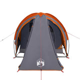 Camping Tent Dome 2-Person Grey and Orange Waterproof 94341