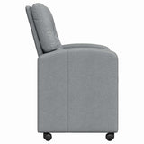 Dining Chairs with Wheels 2 pcs Light grey 57 x 67 x 95 cm 42017847