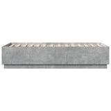 Bed Frame without Mattress Concrete Grey 75x190 cm Small Single 3209761