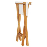 Folding Chair Set of 2 Cream White 310669