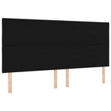 Headboard Height Adjustable with Headboard Black 200 cm Velvet 3337960