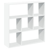 Room Divider Bookcase White 102x29x103.5 cm Engineered Wood 858048