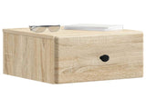 Wall-Mounted Bedside Cabinet 2 pcs Sonoma Oak 34.5 x 33 x 20 cm 899110