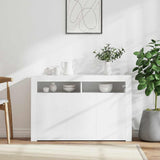 Sideboard with LED Lights White 115.5x30x75 cm 804337