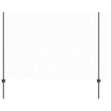 Embedded Fence Post 44 pcs Grey 200 cm Powder-Coated Steel 3335943