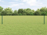 Welded Wire Fence 10 x 0.6 m PVC-Coated Steel Green 3336675