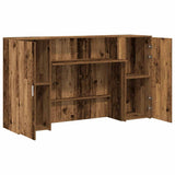 Reception Desk Old Wood 180x50x103.5 cm Engineered Wood 3324212