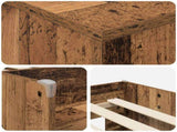 Loft Bed Frame with Cabinet 3 pcs Old Wood Engineered Wood 3423372