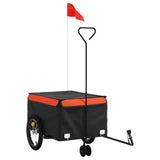 Bike Trailer Black and Orange 45 kg Iron 94103