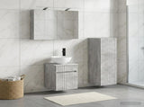 Bathroom Furniture Set 4 pcs Concrete Grey 3407458