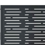 Garden Gate Anthracite 100x200 cm Steel Square Design 153195