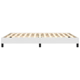 Bed Frame without Mattress White 135x190 cm Double Double Faux Leather 349842