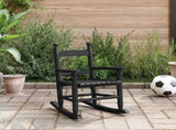 Rocking Chair for Children Black Solid Wood Poplar 4008879