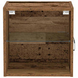 Floating Shelf with LED Light 2 pcs Brown 40 x 28.5 x 40 cm 863091